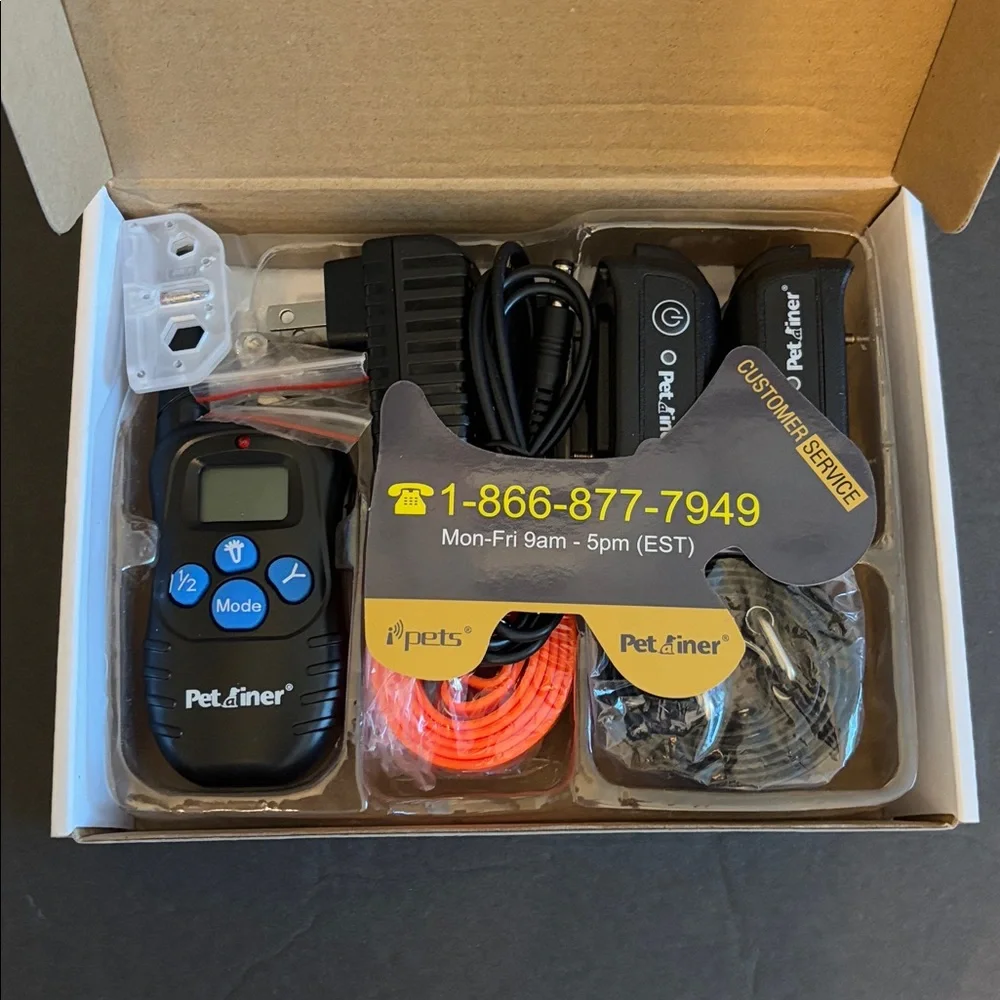 PETRAINER DOG TRAINING COLLAR RECHARGEABLE & WATERPROOF 1 FOR 2 PET998DBB New